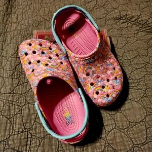 Lisa Frank Unicorn Croc's Classic Clog Kids size J4